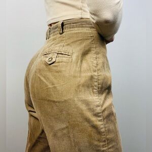 Vintage Christopher & Banks Beige Corduroy Pants | Size 10 | 90s Straight Leg
